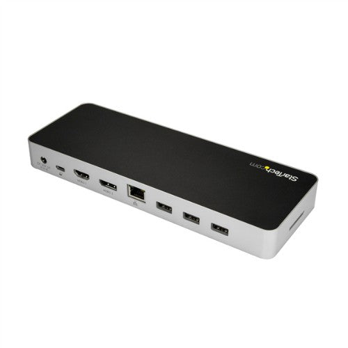 StarTech.com DK30CHDDPPD laptop dock/port replicator Wired USB 3.2 Gen 1 (3.1 Gen 1) Type-C Black, Silver