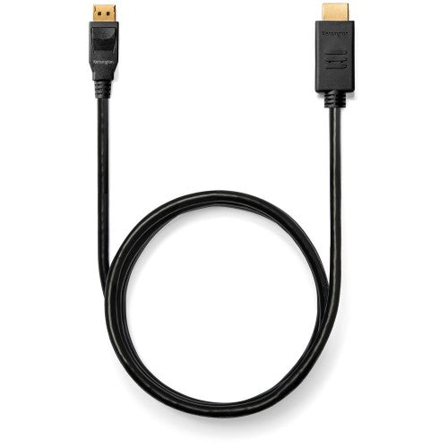 Kensington DisplayPort 1.2 (M) to HDMI (M) Passive Unidirectional Cable, 6ft
