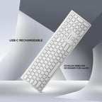 ALOGIC ASKBT3M keyboard Home/Office Bluetooth QWERTY US English White