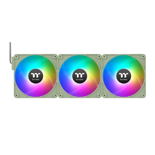 Thermaltake CL-F197-PL14MG-A computer cooling system Computer case Fan 5.51" (14 cm) Green 3 pc(s)
