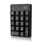 Adesso WKB-6010UB numeric keypad Universal RF Wireless Black