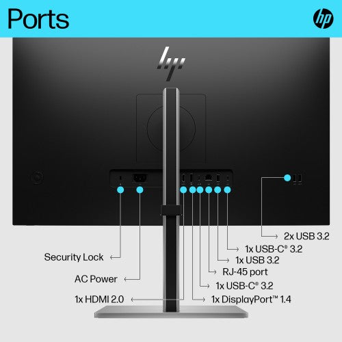 HP E-Series E27k G5 4K USB-C Monitor
