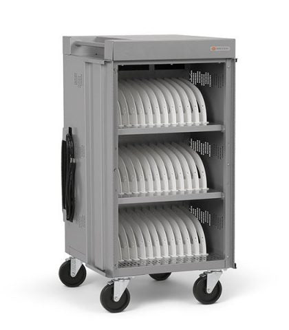 Bretford CUBE Cart Slim Portable device management cabinet Gray