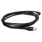 AddOn Networks USB2MICROUSBLT6 USB cable USB 2.0 72" (1.83 m) USB A Micro-USB B Black