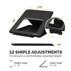 Fellowes Breyta Laptop stand Black 14"