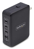 StarTech.com 3114GCU-WALL-CHARGER mobile device charger Universal Black AC Fast charging Indoor