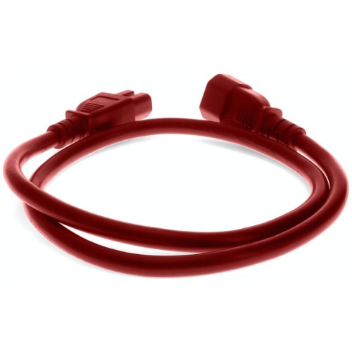 AddOn Networks ADD-C142C1514AWG1FTRD power cable Red 11.8" (0.3 m) C15 coupler C14 coupler