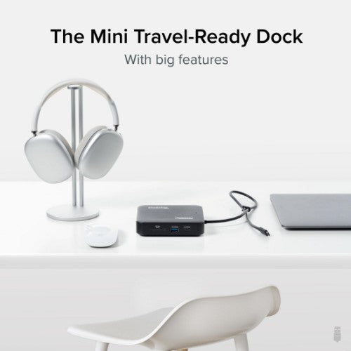 Plugable Technologies USBC-6950PDZ laptop dock/port replicator Wired USB 3.2 Gen 2 (3.1 Gen 2) Type-C Black