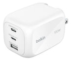 Belkin WCH016DQWH mobile device charger Universal White AC Fast charging Indoor