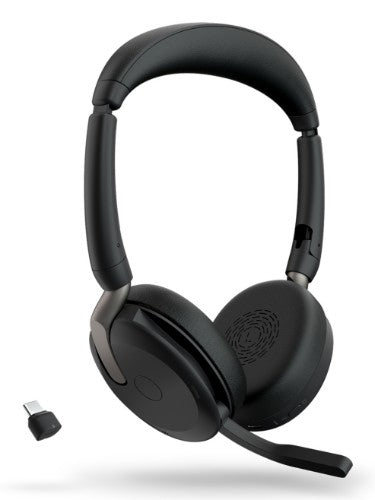 Jabra Evolve2 65 Flex Headset Wired & Wireless Head-band Office/Call center Bluetooth Black