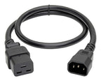 Eaton P037-002 power cable Black 23.6" (0.6 m) IEC C14 C21 coupler