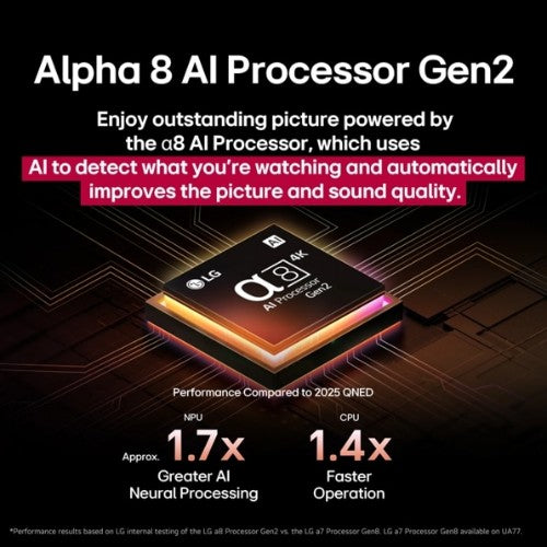 LG QNED evo AI 75QNED85AUA TV 75" 4K Ultra HD Smart TV Wi-Fi Black