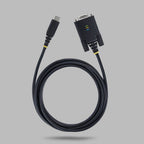 StarTech.com 1P6FFC-USB-C-SERIAL serial cable Black 78.7" (2 m) USB Type-C RS-232