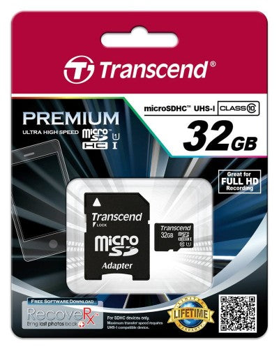 Transcend 32GB microSDHC Class 10 UHS-I MLC