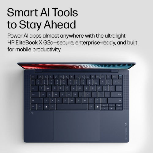 HP EliteBook X G2a 14 inch Notebook Next Gen AI PC Wolf Pro Security Edition Copilot+ PC Laptop 14" 3K 32 GB LPDDR5x-SDRAM 1 TB SSD Wi-Fi 7 (802.11be) Windows 11 Pro Blue