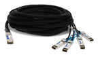 AddOn Networks 470-AEGH-AO InfiniBand/fibre optic cable 118.1" (3 m) QSFP+ 4x SFP+ DAC Black, Stainless steel
