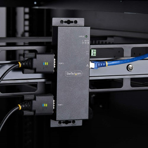 StarTech.com I23-SERIAL-ETHERNET serial converter/repeater/isolator RS-232 RJ-45 Black