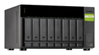 QNAP TL-D800C-US storage drive enclosure HDD/SSD enclosure Black, Gray 2.5/3.5"