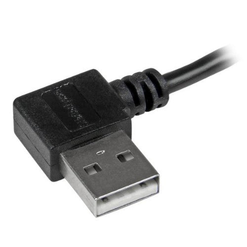 StarTech.com USB2AUB2RA2M USB cable USB 2.0 78.7" (2 m) USB A Micro-USB B 0.48 Gbit/s Black