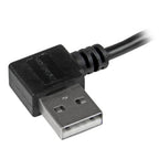 StarTech.com USB2AUB2RA2M USB cable USB 2.0 78.7" (2 m) USB A Micro-USB B 0.48 Gbit/s Black