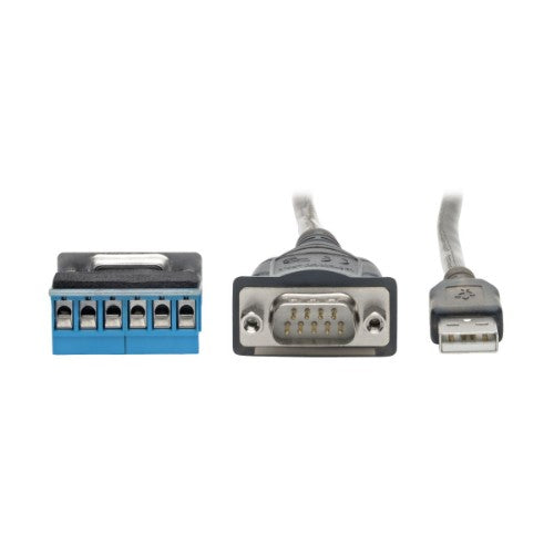 Tripp Lite U209-30N-IND serial cable Black 29.9" (0.76 m) USB A (MALE) DB9 (MALE)
