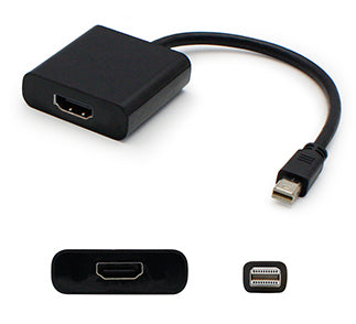 AddOn Networks MDP2HDMIB-5PK video cable adapter 7.87" (0.2 m) Mini DisplayPort HDMI