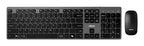 Adesso WKB-7300CB keyboard Mouse included Home/Office RF Wireless QWERTY US English Black, Gray