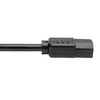 Tripp Lite P004-18N-2C13 power cable Black 18" (0.457 m) C14 coupler 2 x C13 coupler