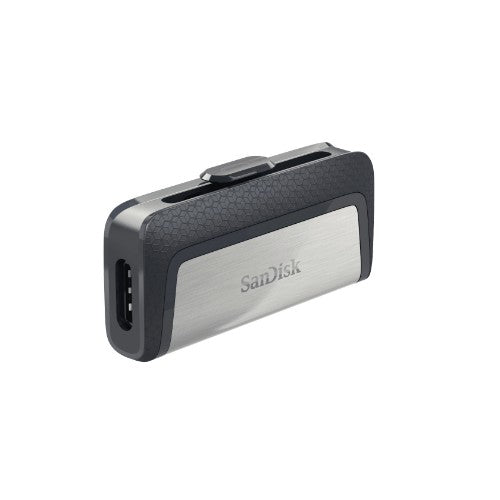 SanDisk Drive USB Ganda Ultra Tipe-C 256 GB USB flash drive USB Type-A / USB Type-C 3.2 Gen 1 (3.1 Gen 1) Gray, Silver