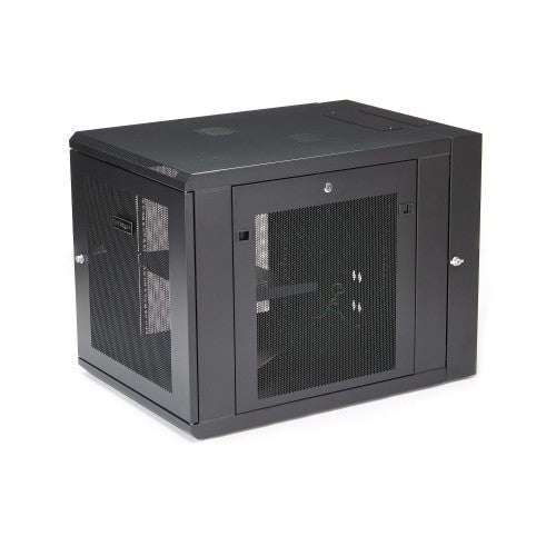 StarTech.com RK1232WALHM rack cabinet 12U Wall mounted rack Black