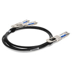AddOn Networks QSFPDD-200G-2QSFP28-PDAC2M-AO InfiniBand/fibre optic cable 78.7" (2 m) 4xQSFP28 QSFP-DD Black, Silver