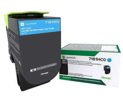 Lexmark 71B1HC0 toner cartridge 1 pc(s) Original Cyan
