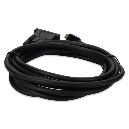 AddOn Networks MINIDP2DVI10F video cable adapter 122" (3.1 m) Mini DisplayPort DVI-D Black