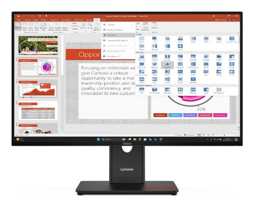 Lenovo ThinkVision T27-40 computer monitor 27" 1920 x 1080 pixels Full HD LED Black
