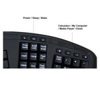Adesso Tru-Form 450 keyboard Universal USB QWERTY US English Black