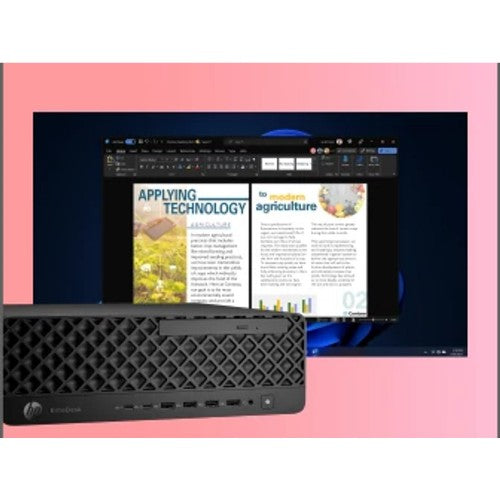HP EliteDesk 8 SFF G1i Desktop AI PC Wolf Pro Security Edition Intel Core Ultra 7 265 16 GB DDR5-SDRAM 512 GB SSD Windows 11 Pro Black