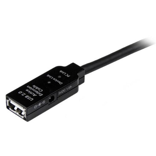 StarTech.com USB2AAEXT15M USB cable USB 2.0 590.6" (15 m) USB A Black