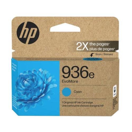 HP 936e EvoMore Cyan Original Ink Cartridge