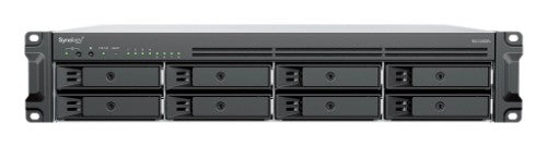 Synology RackStation RS1226RP+ NAS/storage server Rack (2U) AMD Ryzen V1500B 4 GB DDR4 0 TB Synology DSM Black