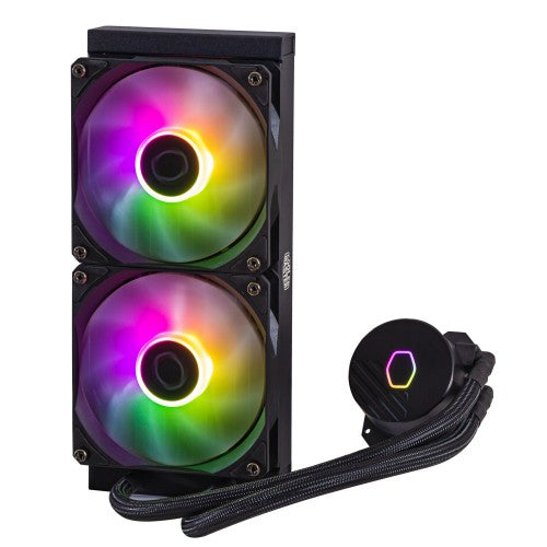 Cooler Master MasterLiquid 240L Core ARGB Processor Liquid cooling kit 4.72" (12 cm) Black