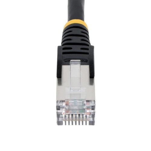 StarTech.com NLBK-12F-CAT6A-PATCH networking cable Black 141.7" (3.6 m) S/FTP (S-STP) Round