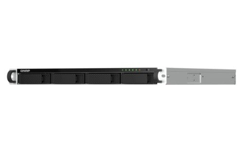 QNAP TS-464U-RP NAS Rack (1U) Intel® Celeron® N5095 8 GB DDR4 0 TB QNAP QTS Aluminum, Black