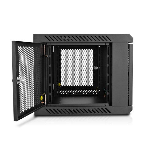 V7 RMWC6U-1N rack cabinet 6U Wall mounted rack Black