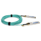 AddOn Networks MFA1A00-C006-AO InfiniBand/fibre optic cable 236.2" (6 m) QSFP28 Aqua color, Silver