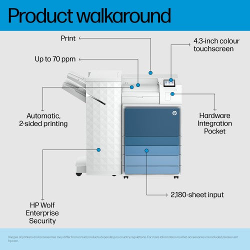 HP LaserJet Enterprise 8501x+ Black and white Printer