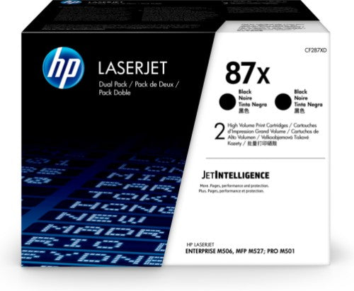 CF287XD (87X) Toner black, 18K pages, Pack qty 2