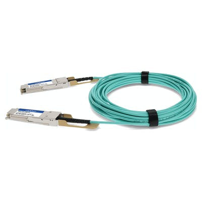 AddOn Networks MFA1A00-C006-AO InfiniBand/fibre optic cable 236.2" (6 m) QSFP28 Aqua color, Silver