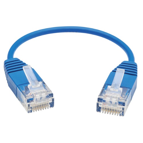 Tripp Lite N261-UR6N-BL networking cable Blue 7.87" (0.2 m) Cat6a U/UTP (UTP)