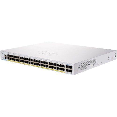 Cisco CBS250-48P-4G Managed L3 Gigabit Ethernet (10/100/1000) Power over Ethernet (PoE) 1U Gray