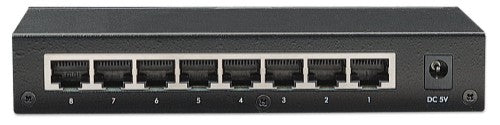 Intellinet 8-Port Fast Ethernet Office Switch Fast Ethernet (10/100) Black